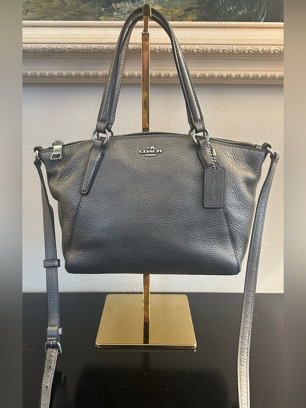 Coach Kelsey Metallic handbag Crossbody Bag